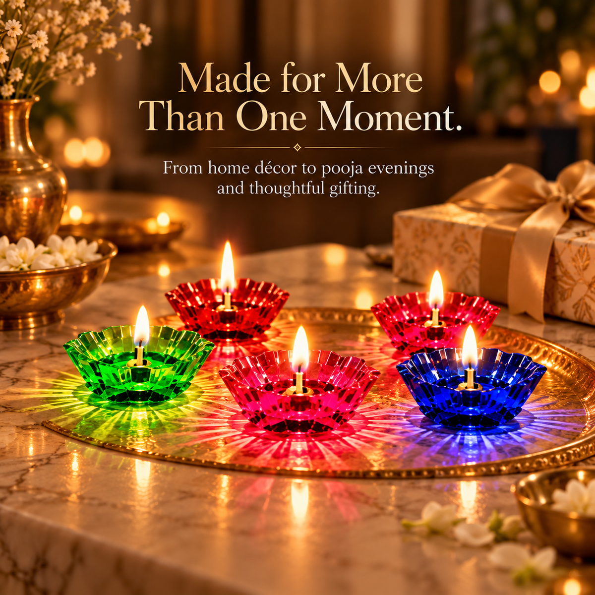 DYUTI™ Reflection Diya Set
