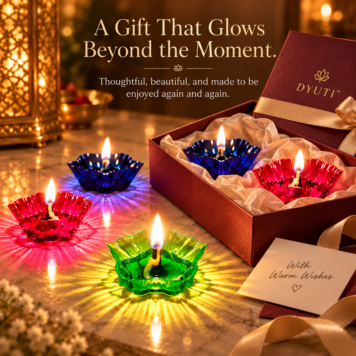 DYUTI™ Reflection Diya Set
