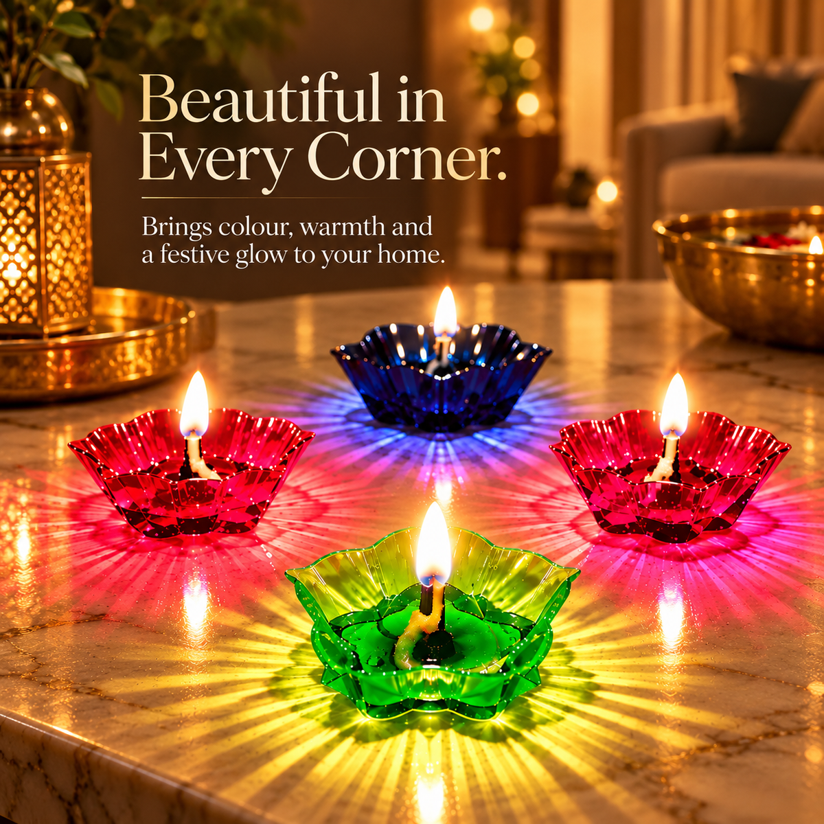 DYUTI™ Reflection Diya Set