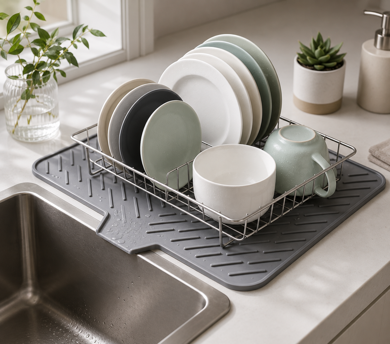 Livaro™ Premium Silicone Kitchen Drying Mat