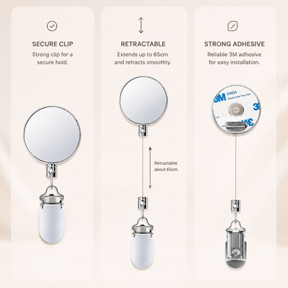 Nestiq™ Retractable Clip-On Holder
