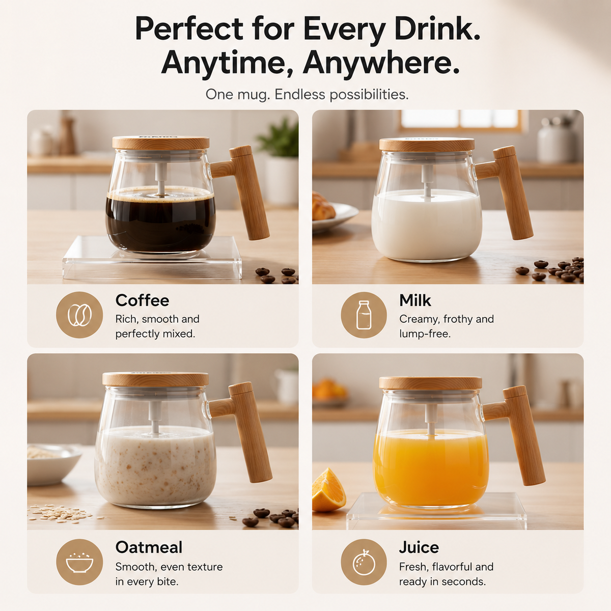 VORTEX™ Smart Self-Stirring Mug