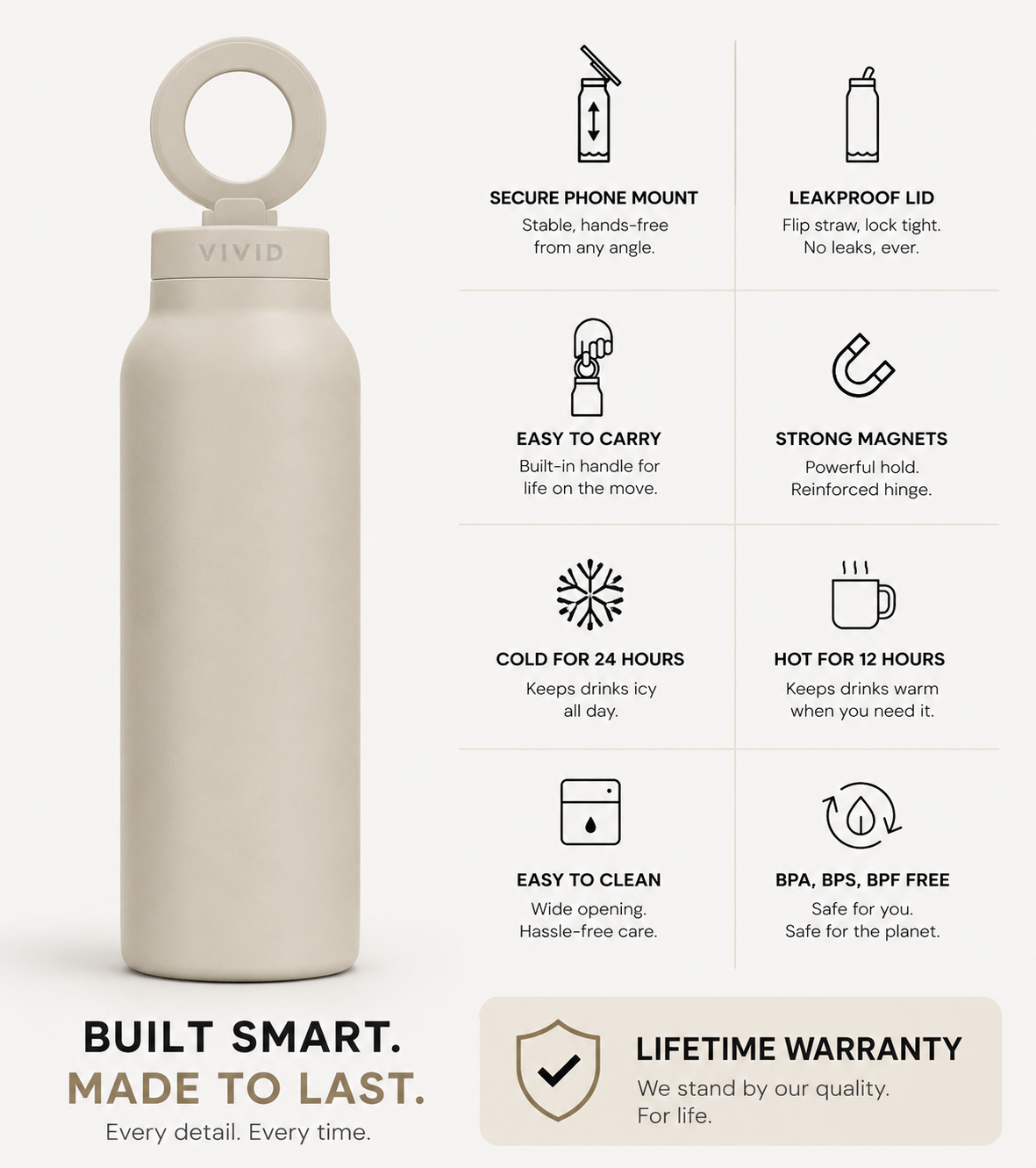 VIVID HALO™ Smart Hydration Bottle