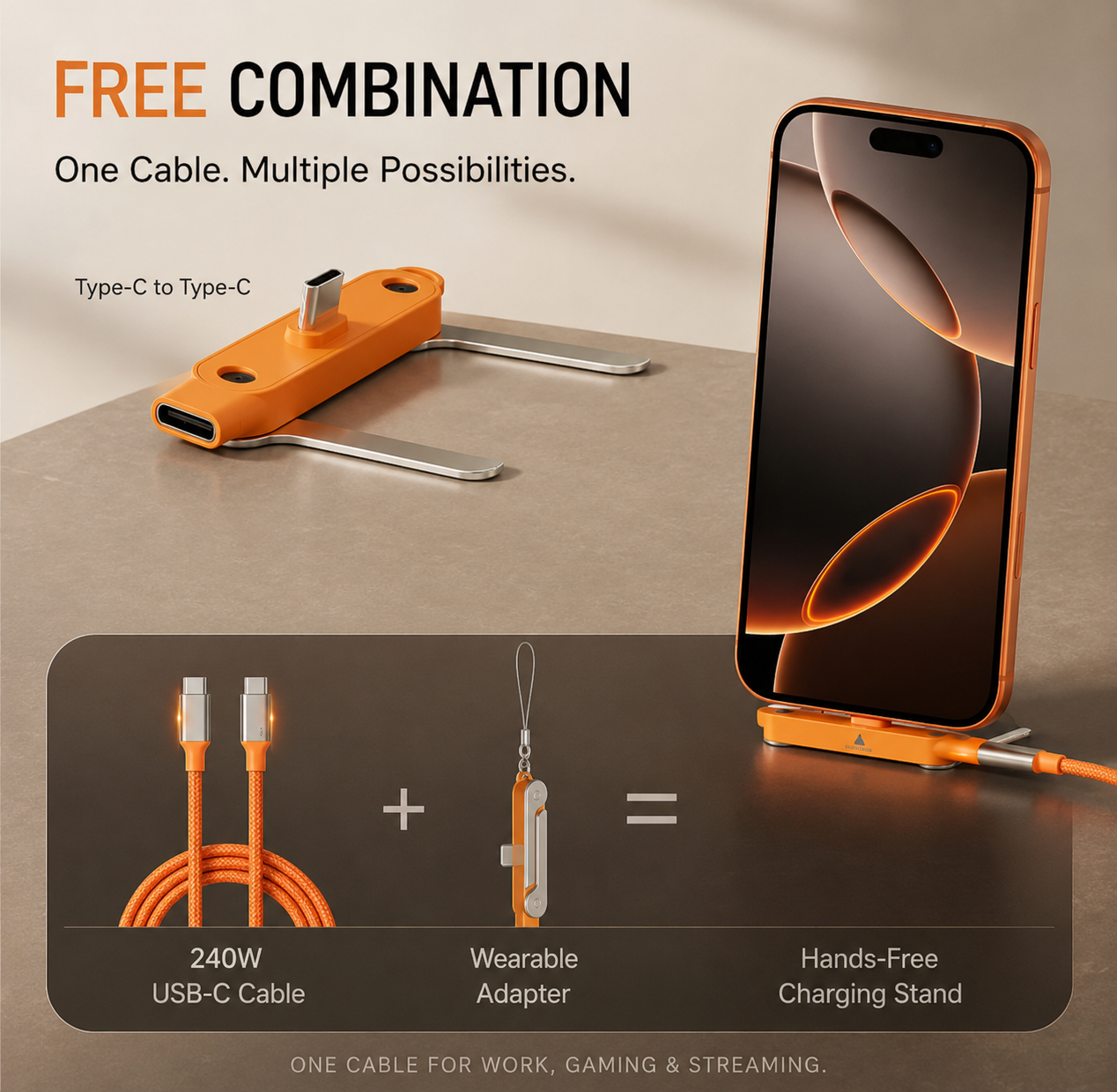 HyperStand™ Ultra 240W Fast Charging Cable