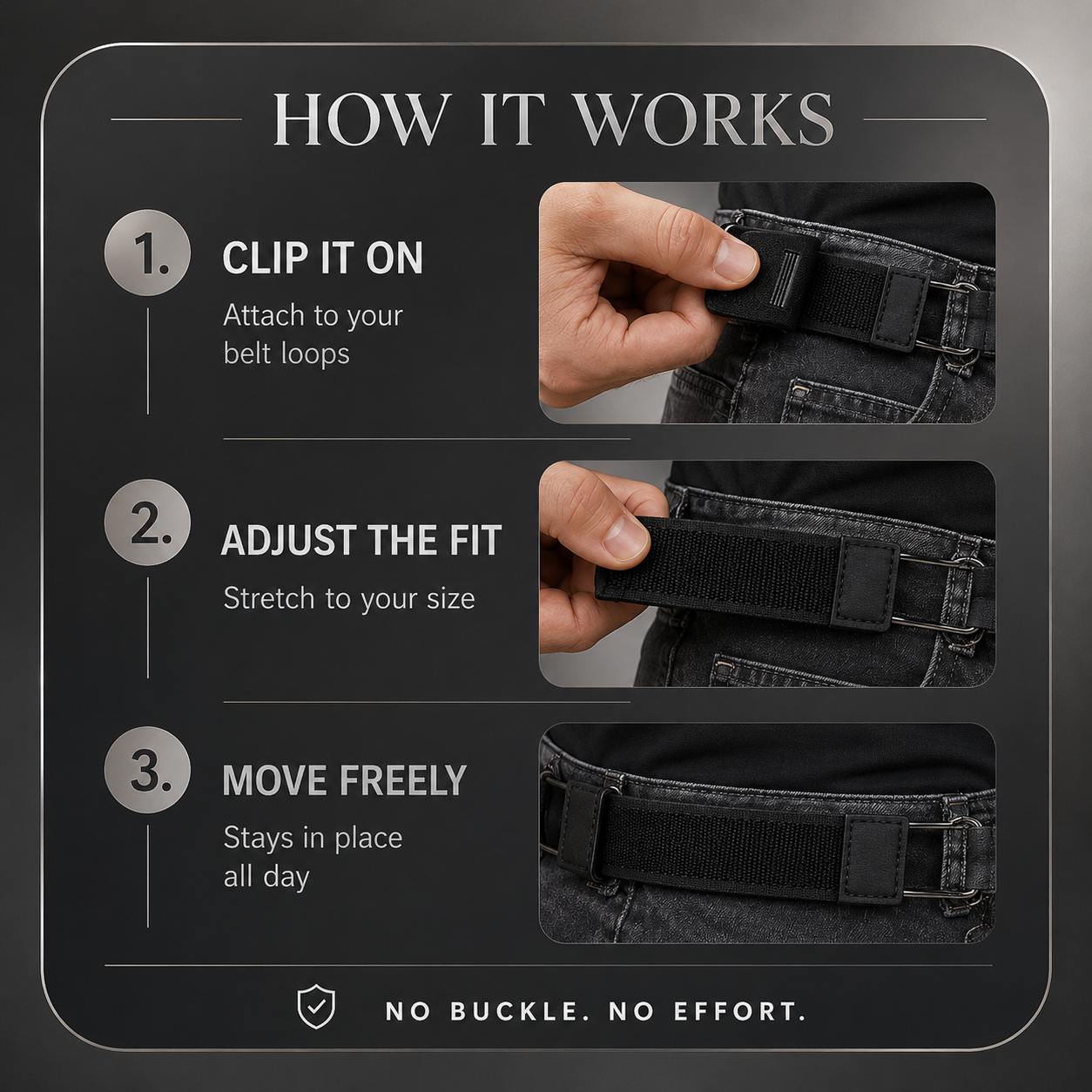 FlexHook™ Tactical Elastic Belt