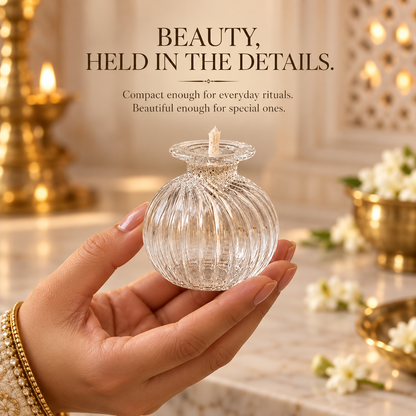 DIYORA™ Glass Modak Diya