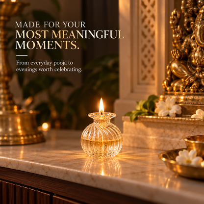 DIYORA™ Glass Modak Diya