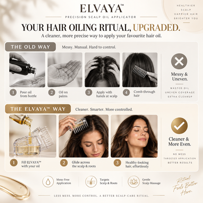 ELVAYA™ Precision Scalp Oil Applicator