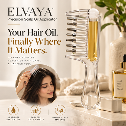 ELVAYA™ Precision Scalp Oil Applicator