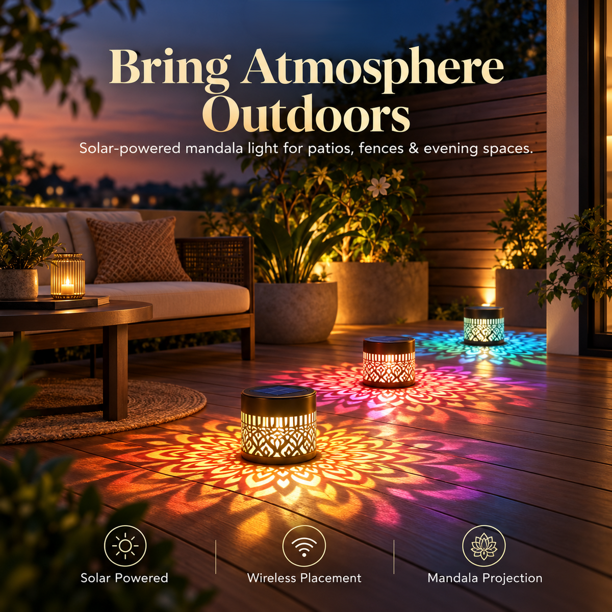 NIVAYA™ Solar Mandala Light