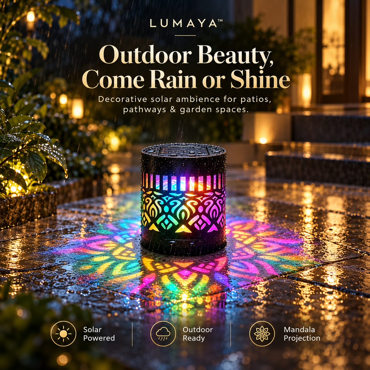 LUMAYA™ Solar Mandala Light