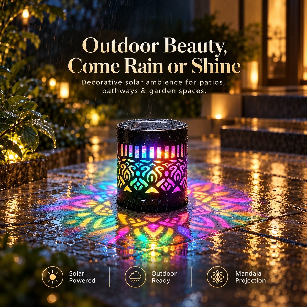 NIVAYA™ Solar Mandala Light