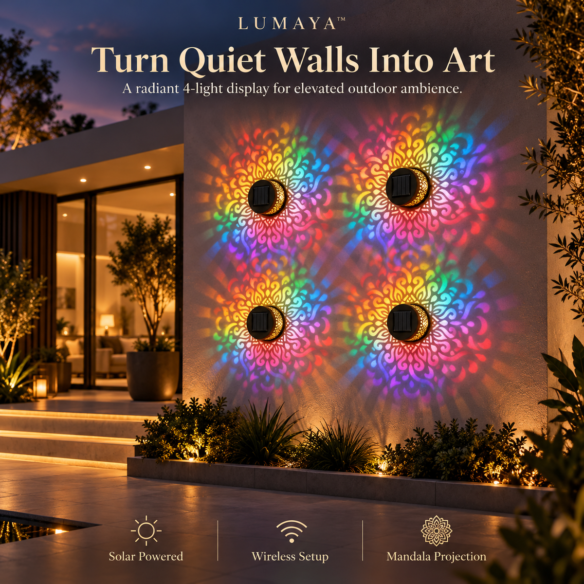 LUMAYA™ Solar Mandala Light