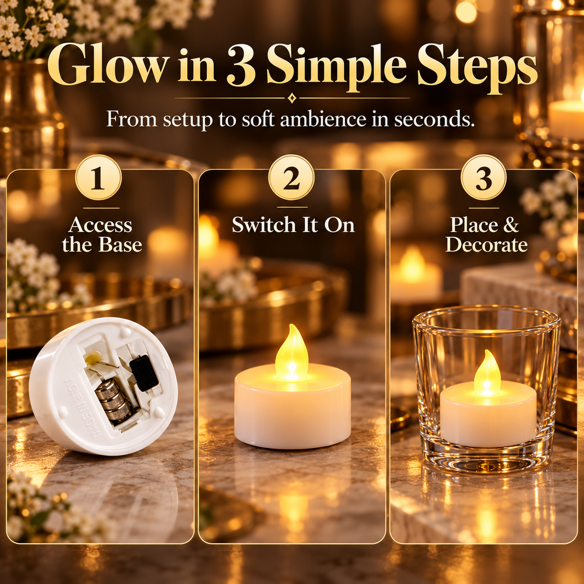 UJORA™ Flameless LED Candle Set