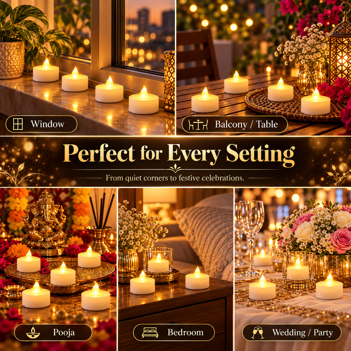 UJORA™ Flameless LED Candle Set