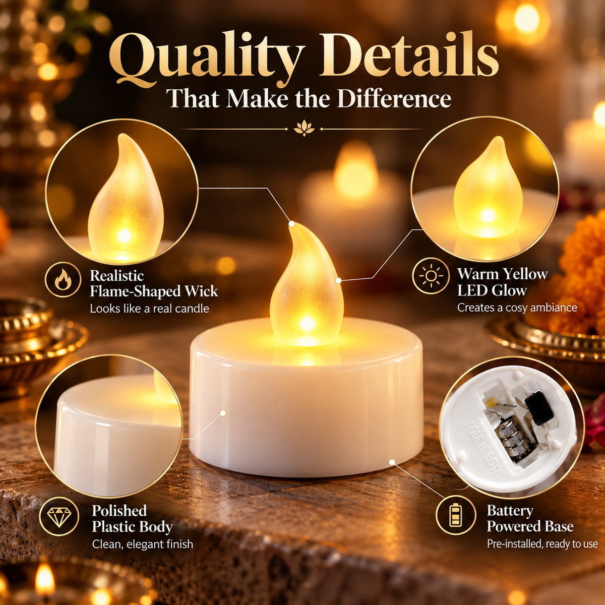 UJORA™ Flameless LED Candle Set